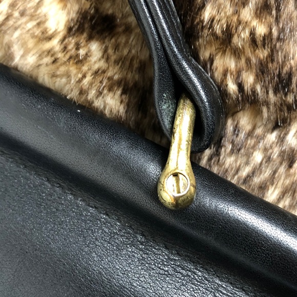 Vintage Coach Willis Hungary Black Leather Bag - Picture 10 of 16